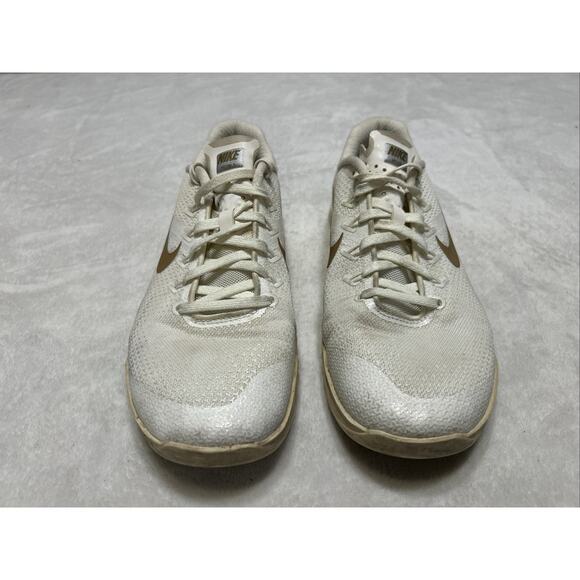 Nike Women’s Shoes Size 9 Metcon 4 Champagne Metallic Gold AV2141-120 Training - Picture 2 of 9